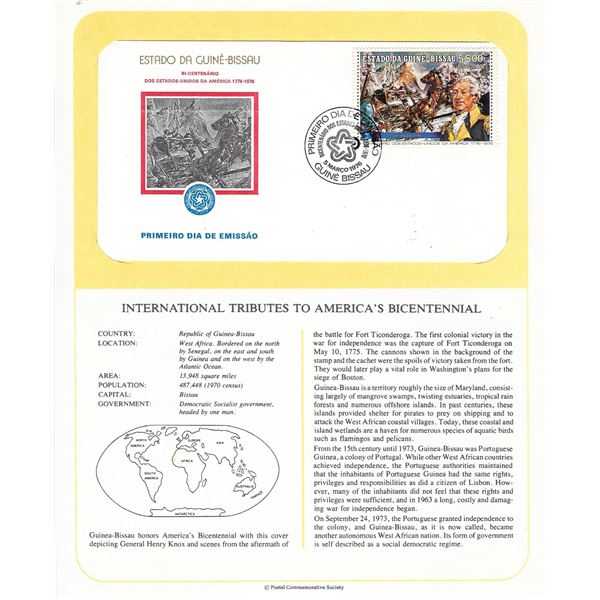 Republic of Guinea-Bissau - International Tributes to America's Bicentennial FDC