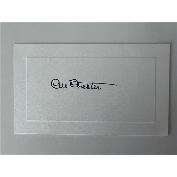 WWI Colby Mitchell Chester original signature