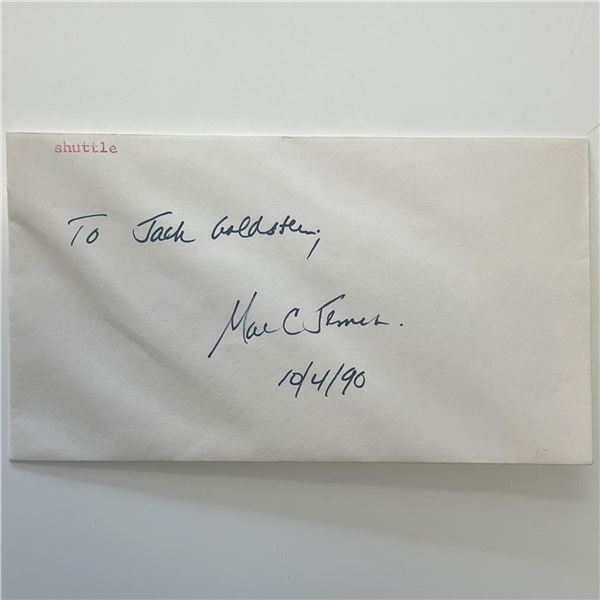NASA astronaut Mae C. Jemison signed Space Shuttle envelope
