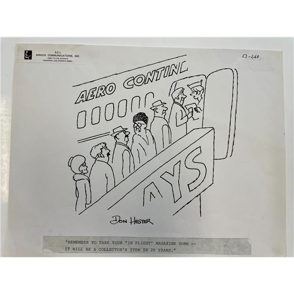 Don Hester Original Cartoon