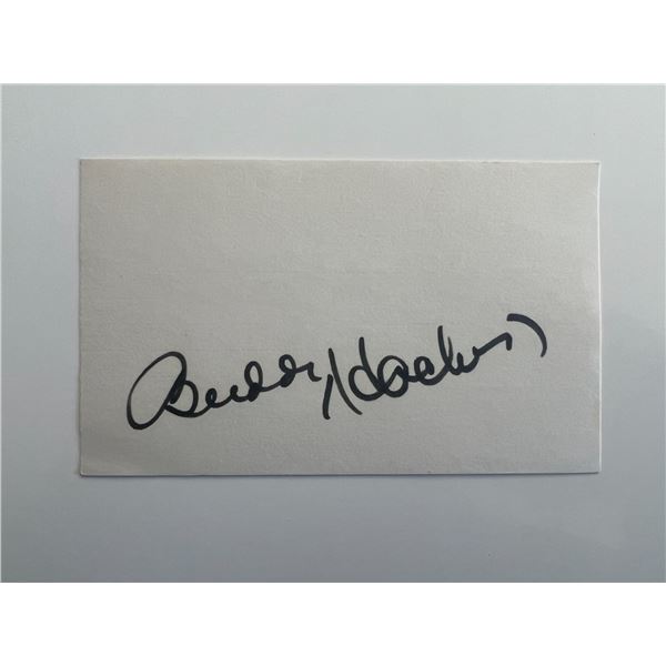 Buddy Hackett original signature