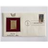 Image 1 : America Pre-Colombian Artifact Gold Stamp Replica First Day Cover