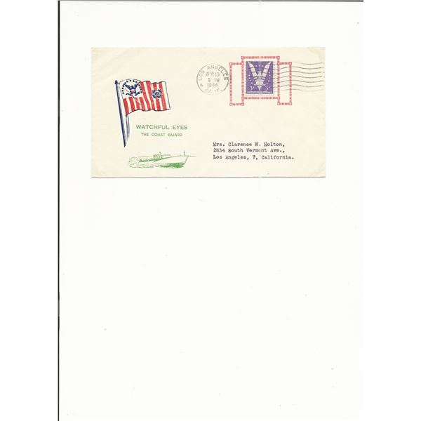 U.S. Coast Guard - First Day Cover - Los Angeles - 1944