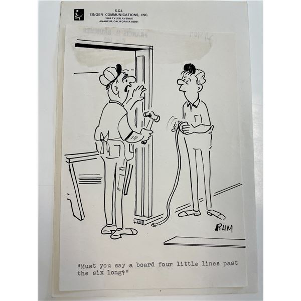 Frank Brummer Original Cartoon