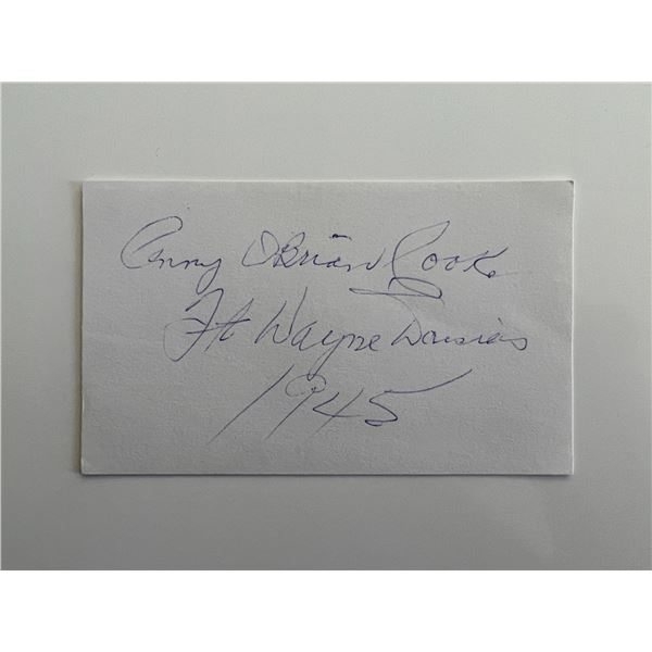 Penny O'Brian original signature