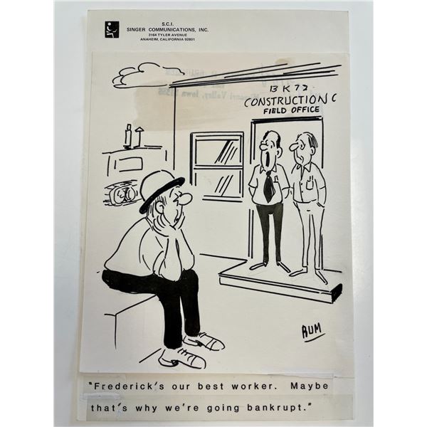 Frank Brummer Original Cartoon