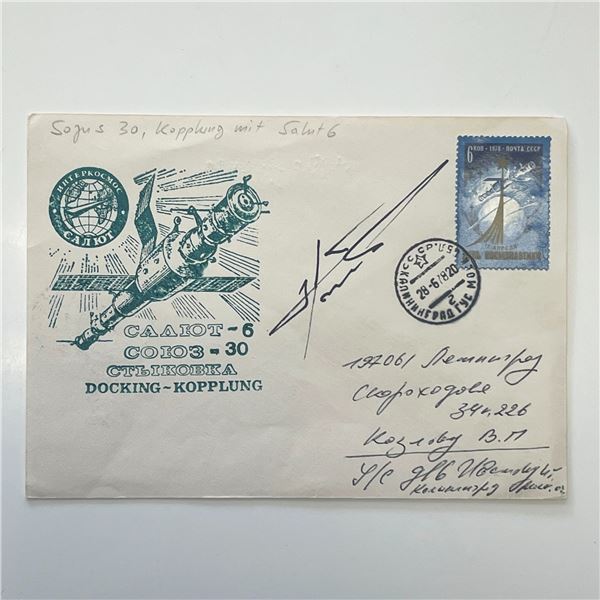 Soyuz 30 Docking with Salyut 6 Signed Commemorative Cover
