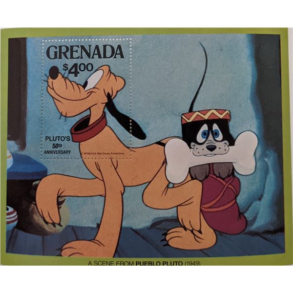 Pluto's 50th Anniversary Souvenir Stamp Sheet