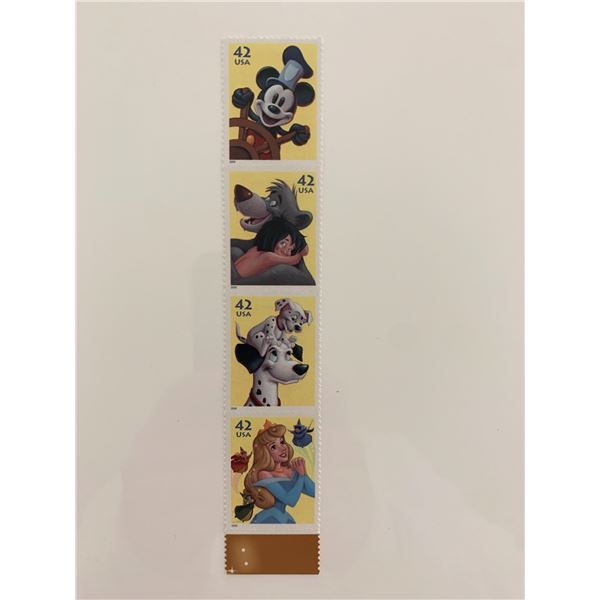 2008 42c The Art of Disney: Imagination Stamp Strip