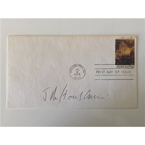 John Houseman signed first day cover