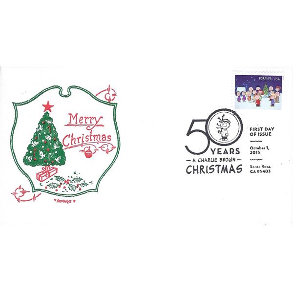 Merry Christmas - A Charlie Brown Christmas 50 Years Celebration FDC