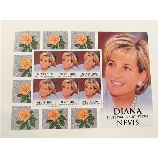 Diana Princess of Wales commemorative stamp set