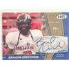 Image 1 : Brandon Underwood 2009 Sage Hit #44 signed trading card