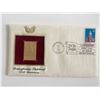 Image 1 : Pennsylvania Statehood 200th Anniversary Gold Stamp Replica First Day Cover