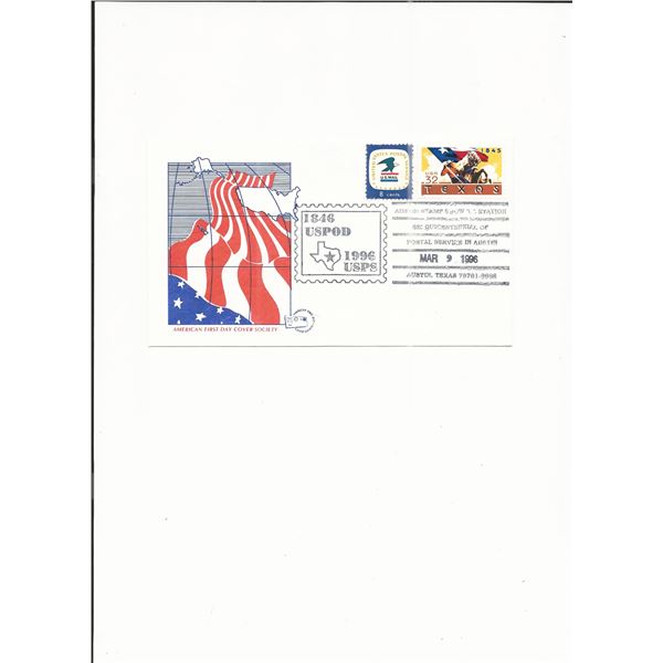 Austin Postal Service Sesquicentennial - Show Cover - Texas, 1996