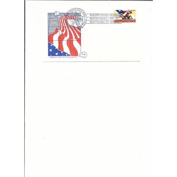 Texas Statehood Wagon Train - First Day Cover - Maypearl - 1995