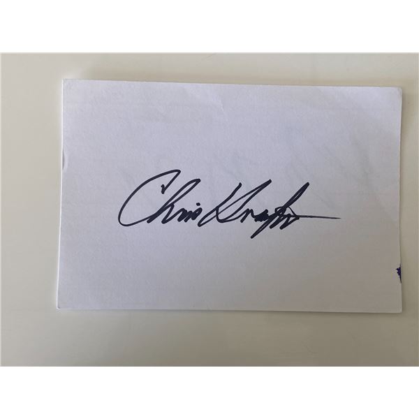 Christopher C. Kraft Jr. original signature