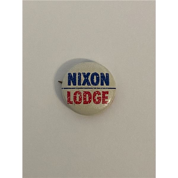 Nixon-Lodge  vintage campaign pin