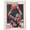 Image 1 : Blazers Buck Williams signed NBA Hoops trading card