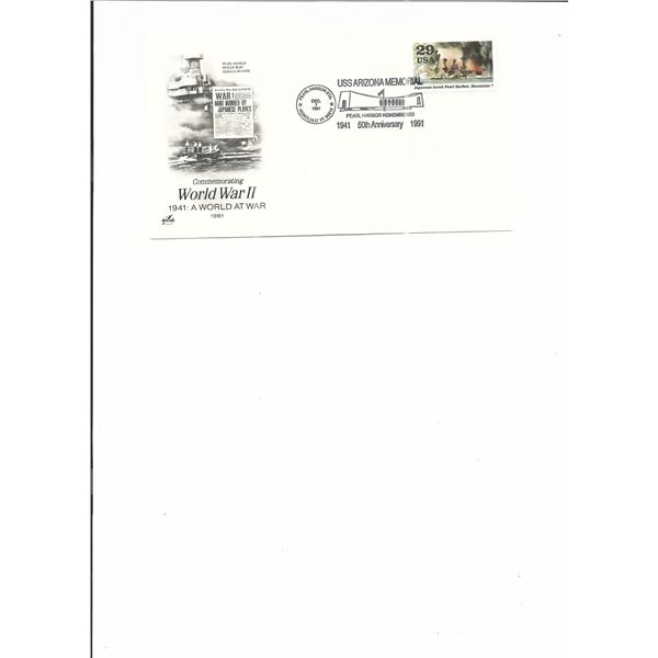Honolulu, HI - First Day Cover - WWII Pearl Harbor 50th Anniversary - 1991