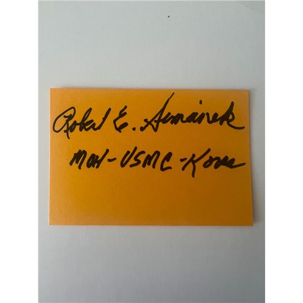 USMC Robert E. Simanek original signature