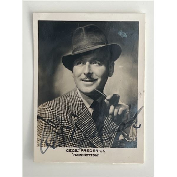 The Happidrome Cecil Frederick signed photo