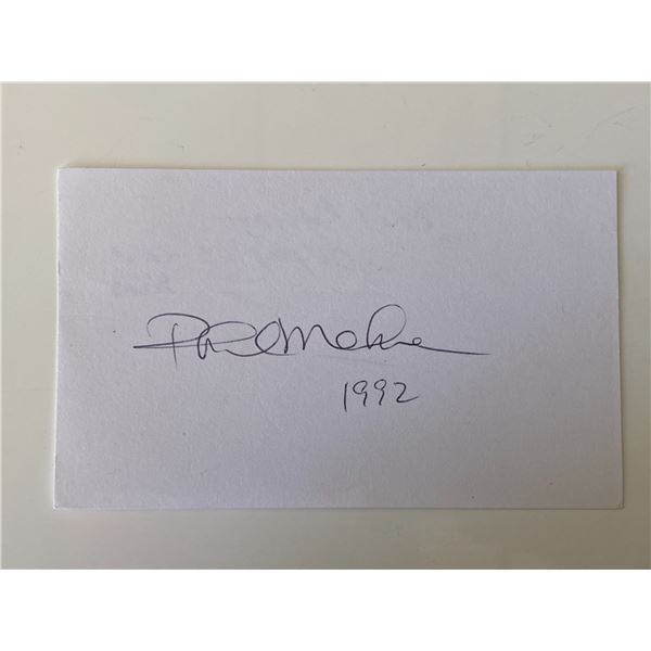 World Cup Skier Phil Mahre original signature