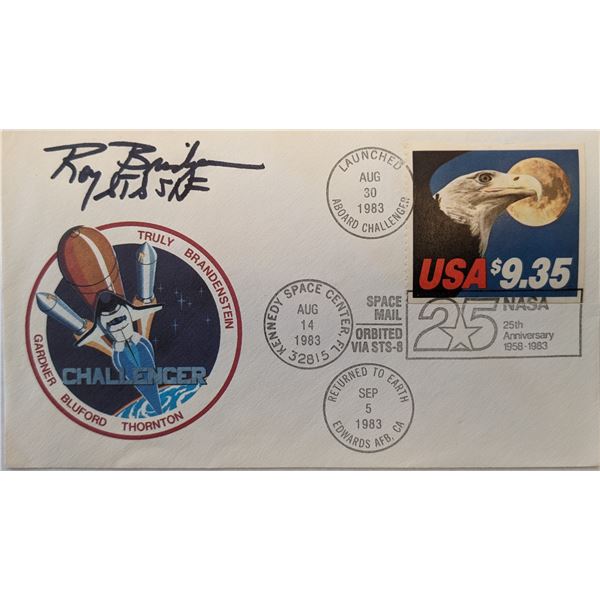Roy Bridges Signed NASA 25th Anniversary Challenger First Day Cover