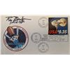 Image 1 : Roy Bridges Signed NASA 25th Anniversary Challenger First Day Cover