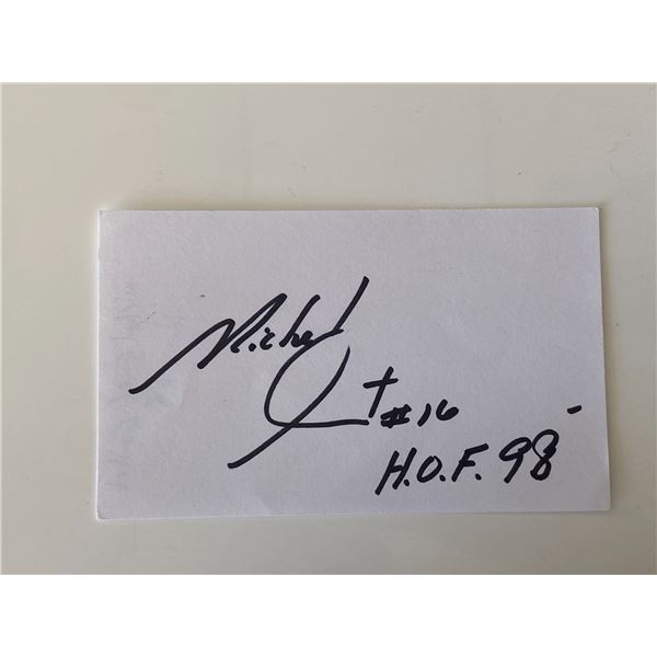 HOF Michael Cosley original signature