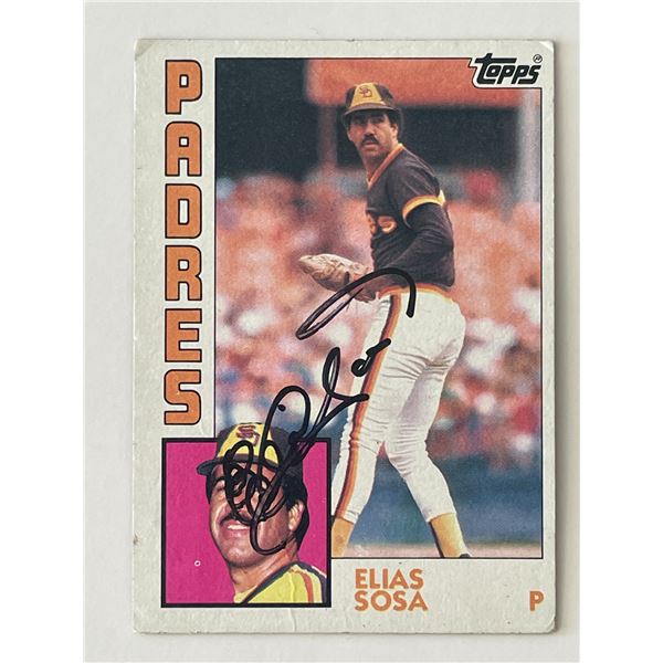 San Diego Padres Elias Sosa signed 1984 Topps #503 trading card