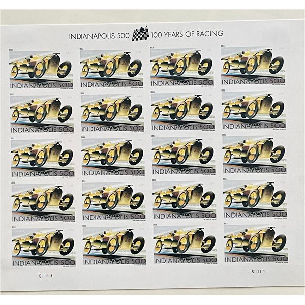 2011 Indianapolis 500 stamp set of 20