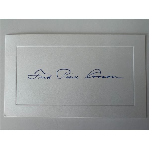 Bishop Fred Pierce Corson original signature