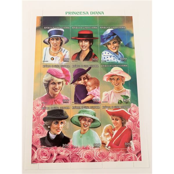 Princess Diana commemorative stamp set
