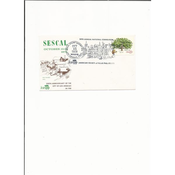 Sescal - 200th Annniversary of the City of Los Angeles - Anniversary Cover - 1978