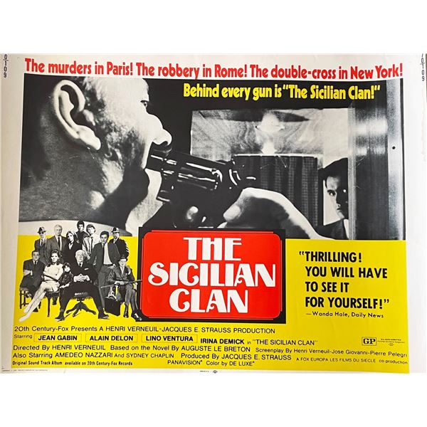 The Sicilian Clan 1969 vintage movie poster