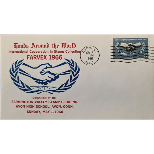 Farvex 1966 Hands Around The World First Day Cover