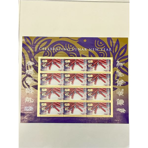 2013 Celebrating Lunar New Year stamp set of 12