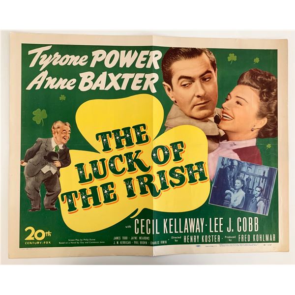 The Luck of the Irish vintage movie poster
