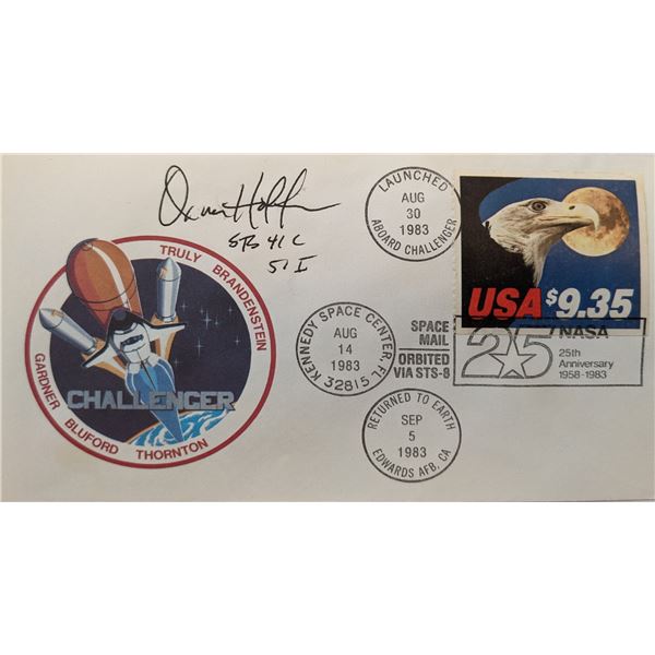 Jeffrey Hoffman Signed NASA 25th Anniversary Challenger First Day Cover
