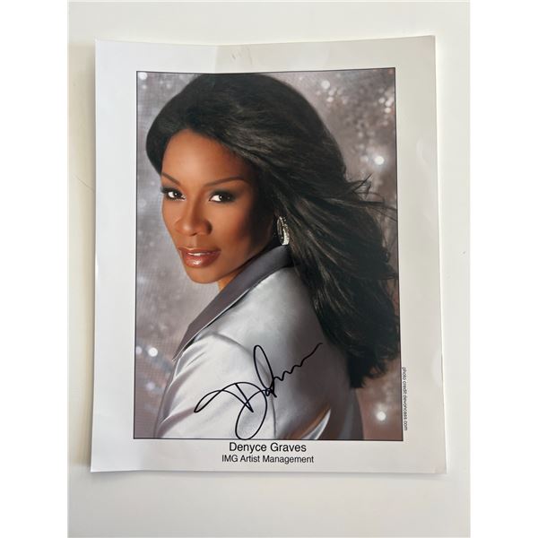 Mezzo Soprano Denyce Graves signed photo