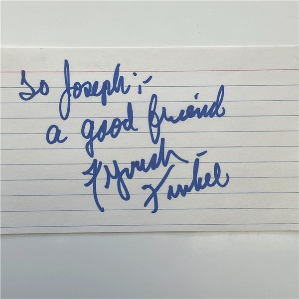 Fyvush Finkel signed note