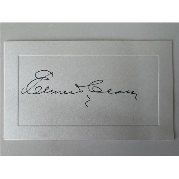 Elmer T. Clark original signature