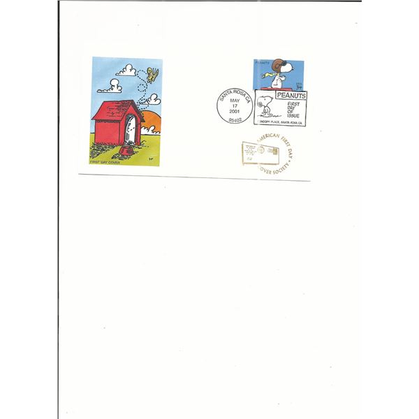 Peanuts - First Day Cover - Santa Rosa, CA - 2001