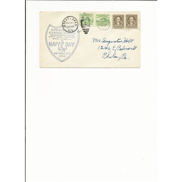 Navy Day - First Day Cover - Great Lakes, ILL - 1933