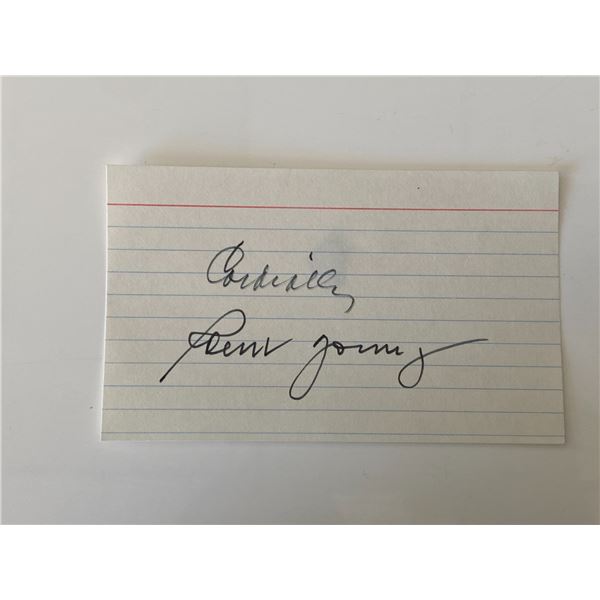 Robert Young original signature