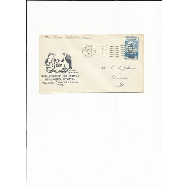 Byrd Antarctic Expedition II - First Day Cover - Little America, Antarctica - 1935