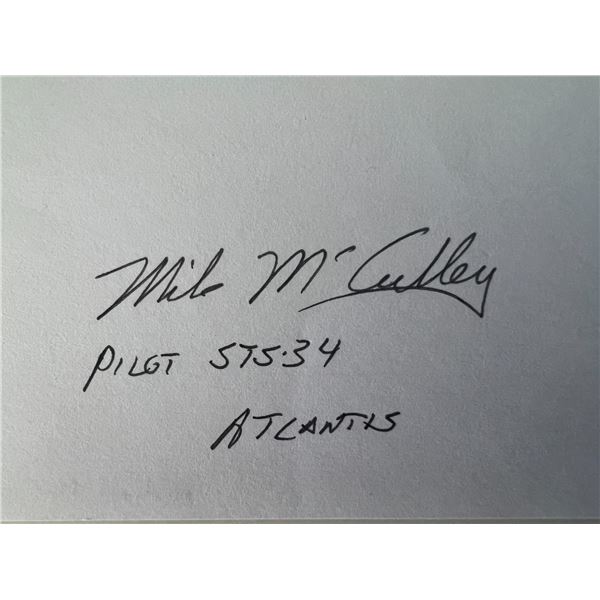 NASA astronaut Michael J. McCulley original signature