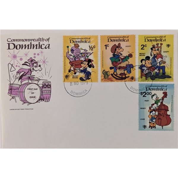 Dominica 1979 Disney Commemorative First Day Cover