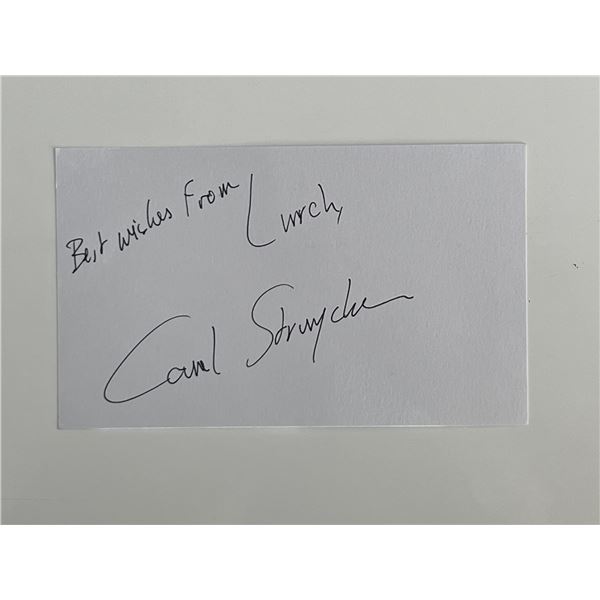 The Addams Family Carel Struycken original signature